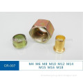 three pieces fitting for nylon tube three units pipe fittings